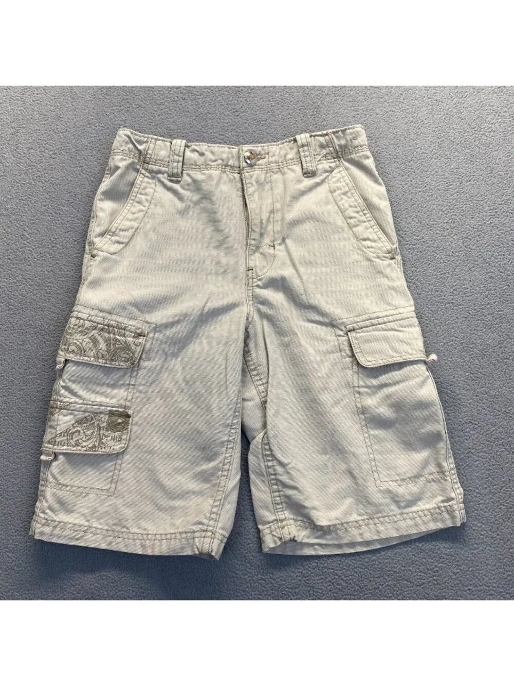 ROUTE 66 youth boys size 12 cargo shorts light beige,Beige